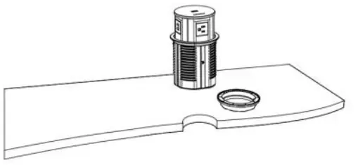 JoYe OEUP021 Pop Up Socket with Wireless Charger 2