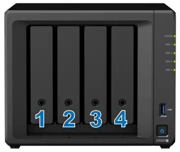 Synology DiskStation Optional shown below
