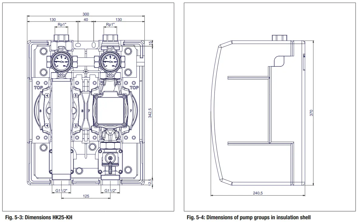 WATTS DN 25 Pump Groups for Unmixed And Mixed Heating Circuits - fig4