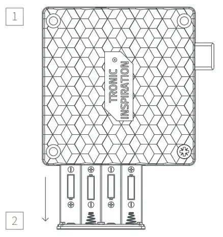 RONIS Tronic Slim Professional Alone Electronic Lock - Batteries replacement