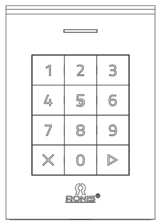 RONIS Tronic Slim Professional Alone Electronic Lock - Multiuser mode