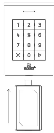 RONIS Tronic Slim Professional Alone Electronic Lock - Open using electronic Master Key 1