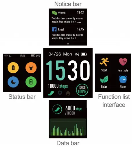 kogan Active + Smart Watch ace tile di