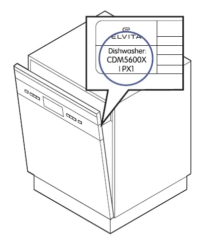 ELVITA -CDI4601V -Integrated -Dishwasher -1