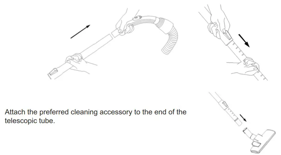 Gallet ASP 509 Pilmy Bag Vacuum Cleaner - INSTRUCTIN FOR USE