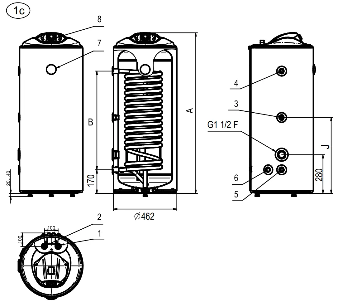 Eldominvest 80-200 INDIRECTLY HEATED WATER HEATERS Overview
