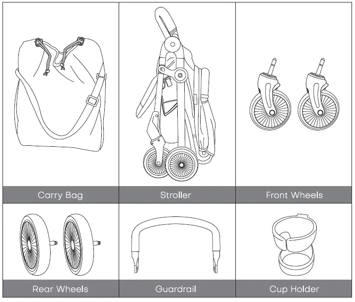besrey BR-C760 Gravity Fold Stroller-2
