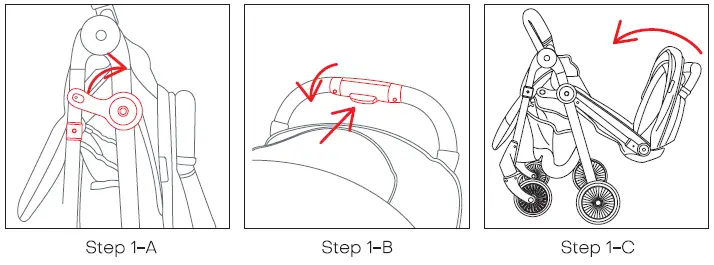besrey BR-C760 Gravity Fold Stroller-3
