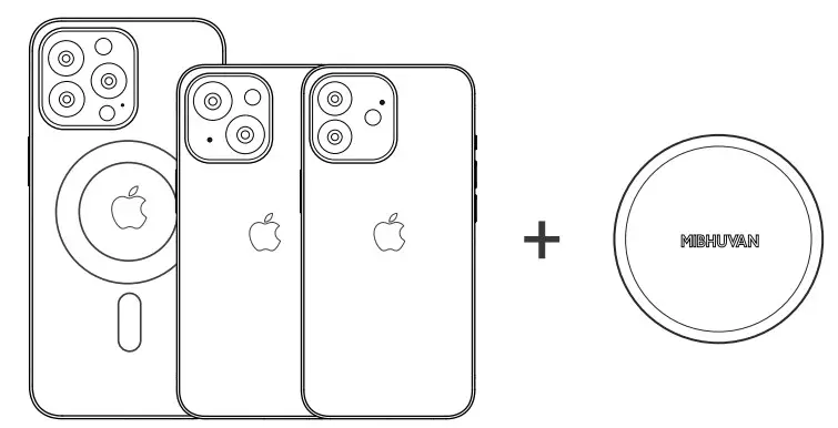 MIBHUVAN CT5 49 MagSafe Magnetic Suction Wireless Charging Bracket - Instruction 3
