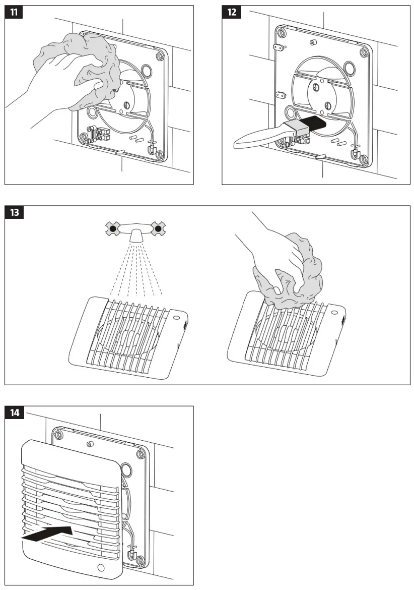 anslut 012904 Timer Function Bathroom Fan - fig 2