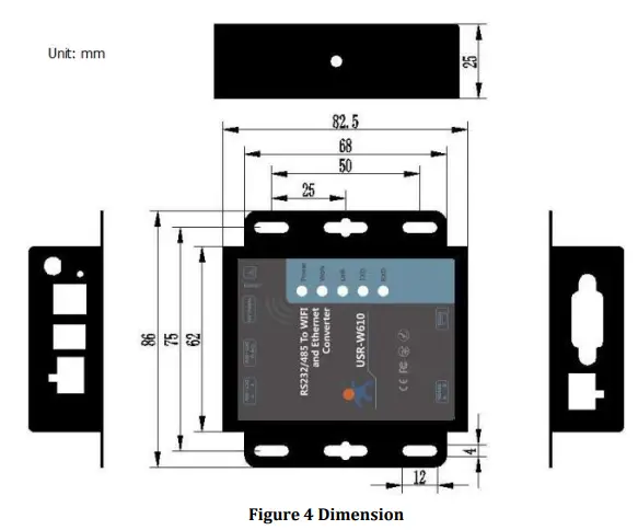 USR IOT USR-W610 Serial Port To Wifi Wireless Serial Server Converter-fig4