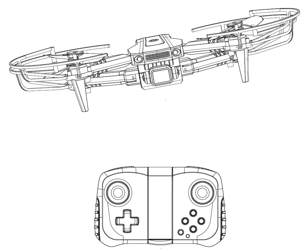 cvHASAKEE Q10 WiFi Foldable RC Drone