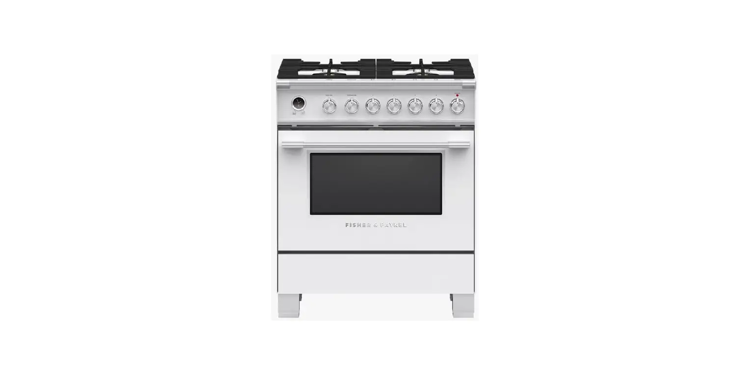 Fisher Paykel Or30scg6w1 30-inch Dual Fuel Range User Guide