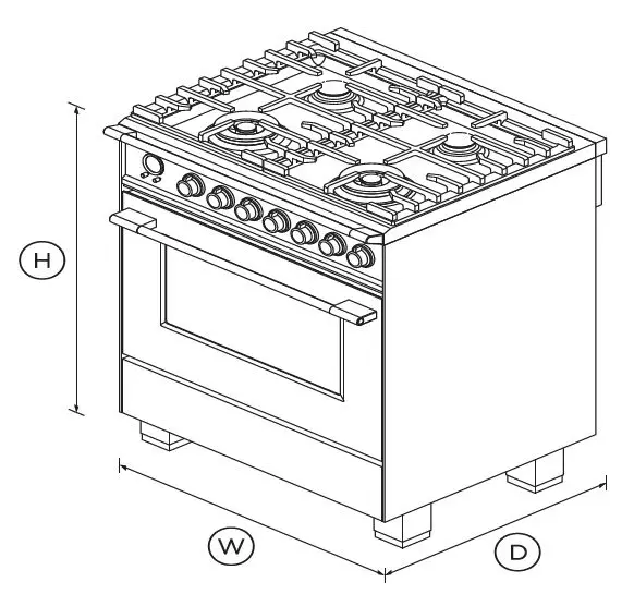 FISHER PAYKEL OR30SCG6W1 30-Inch Dual Fuel Range FIG 1