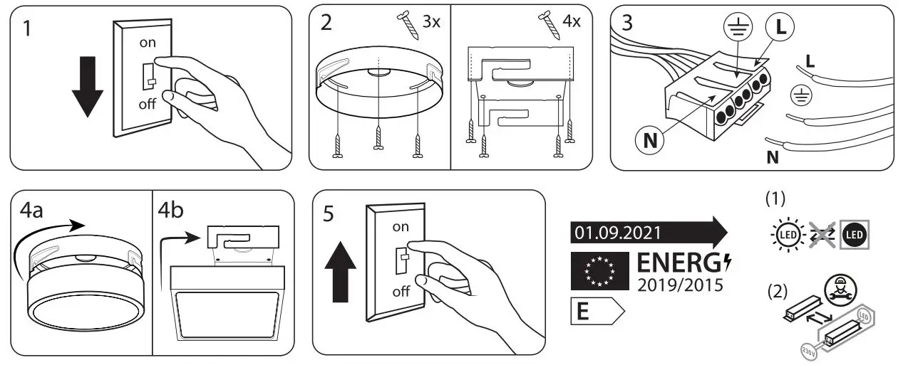 McLED Vanda S14 14W 4000K LED Lamp Instruction Manual - How to Use