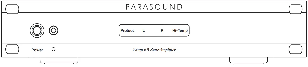 PARASOUND 313ZAMPV3 Zamp Zone Amplifier - Channel Indicators