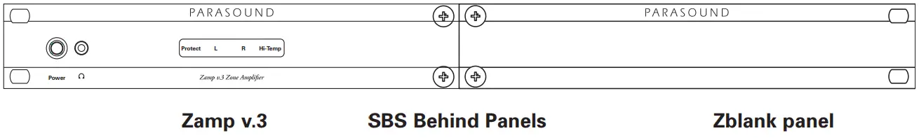 PARASOUND 313ZAMPV3 Zamp Zone Amplifier - SBS Behind Panels