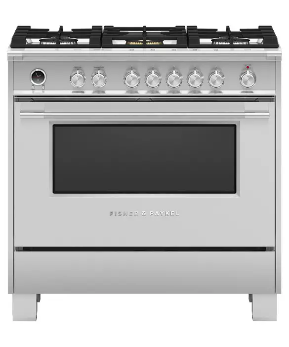 FISHER PAYKEL OR36SCG6X1 36 Inch 5 Burners Self Cleaning Dual Fuel Range