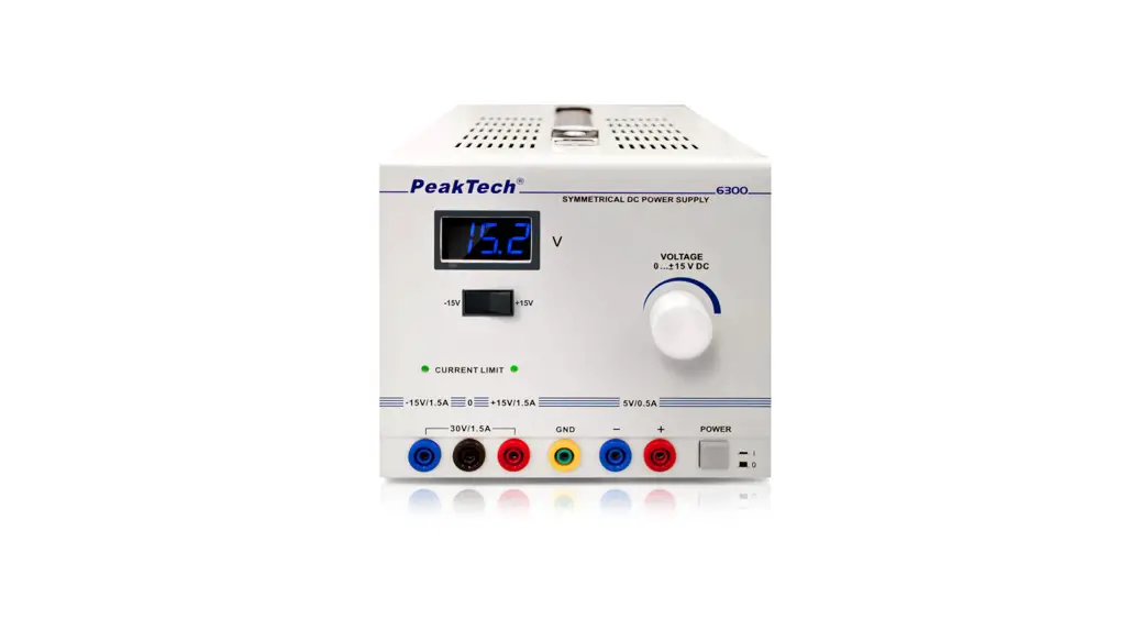 Peaktech 6300 Symmetrical Laboratory Power Supply User Manual