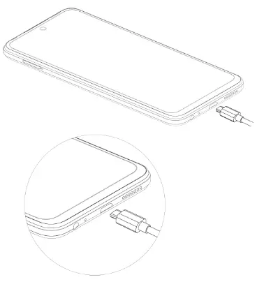Infinix X6817B Hot 12 Smartphone - Charging