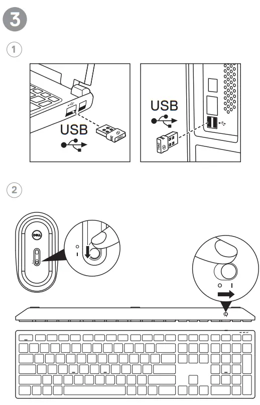 DELL KM5221W Wireless Keyboard and Mouse Combo - Fig 5
