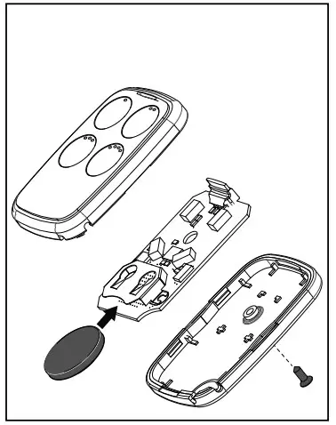 GENIE Universal Remote - Changing the Battery