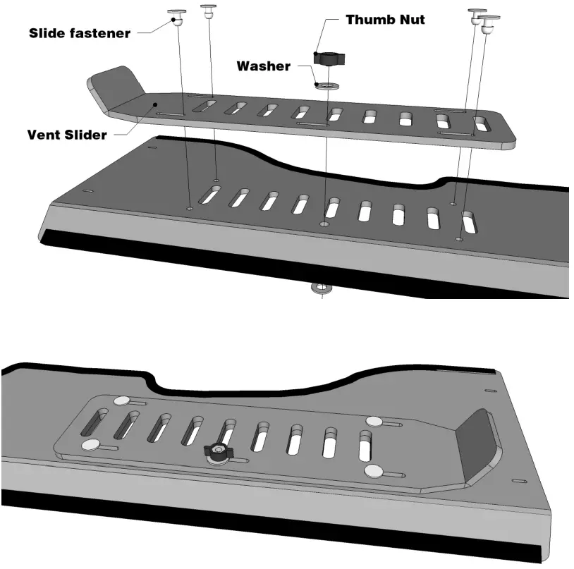 FALCON RIDGE PO 14MIDRANGER WD05 Full Aero Vent Polycarbonate Windshield - Overview