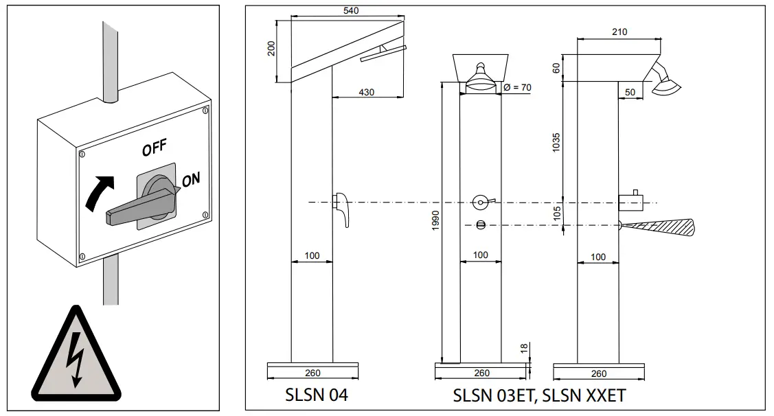 SANELA SLSN 05 Stainless Steel Garden Showers fig 3