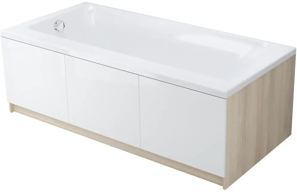 cersanit Smart 170x80 Bathtub Asymmetric Right Side