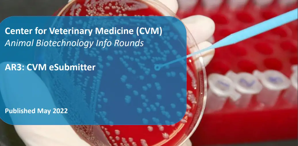 FDA CVM eSubmitter Data Book