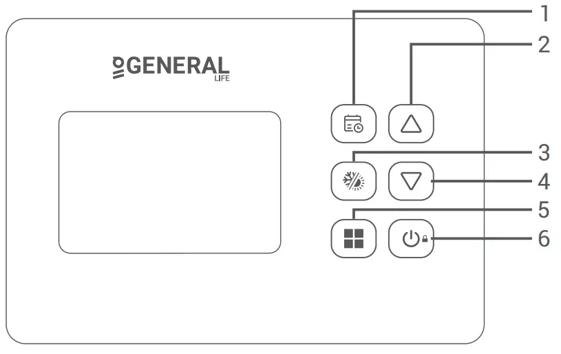 GENERAL LIFE SOLARA 300S RF Wireless Room Thermostat - fig 2