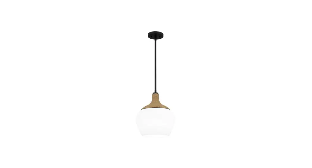 Quoizel Qppo5603mbk 12 Inch Matte Black Mini Pendant Ceiling Light Installation Guide