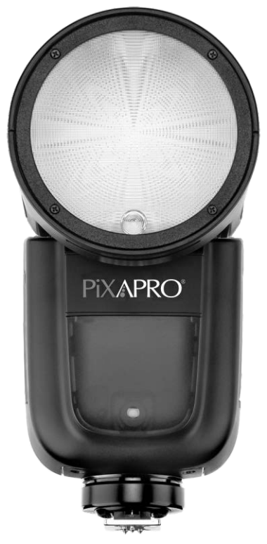PiXAPRO GIO1 P TTL Li Ion Round Head Camera Flash