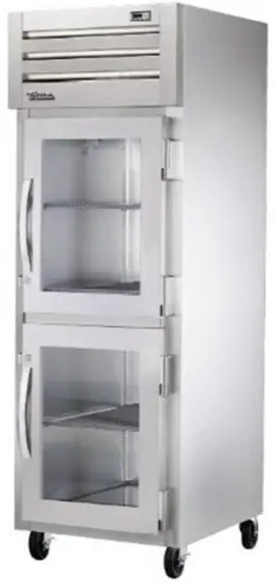 true STG2H 2G Wide Full Height Glass Door Insulated Reach In Heated Holding Cabinet-