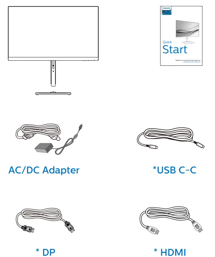 PHILIPS 276E1 E Line LCD Monitor fig 1