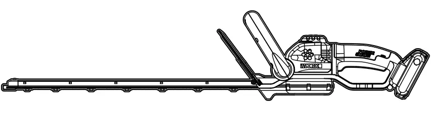 WORX WG264E 56 cm Cordless Hedge Trimmer