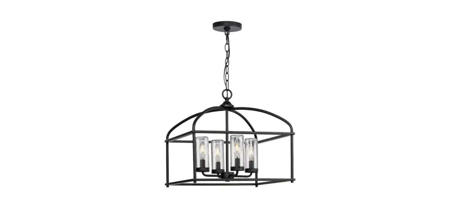 Progress Lighting P550129 Swansea 4-light Matte Black Transitional Outdoor Chandelier Instruction Manual