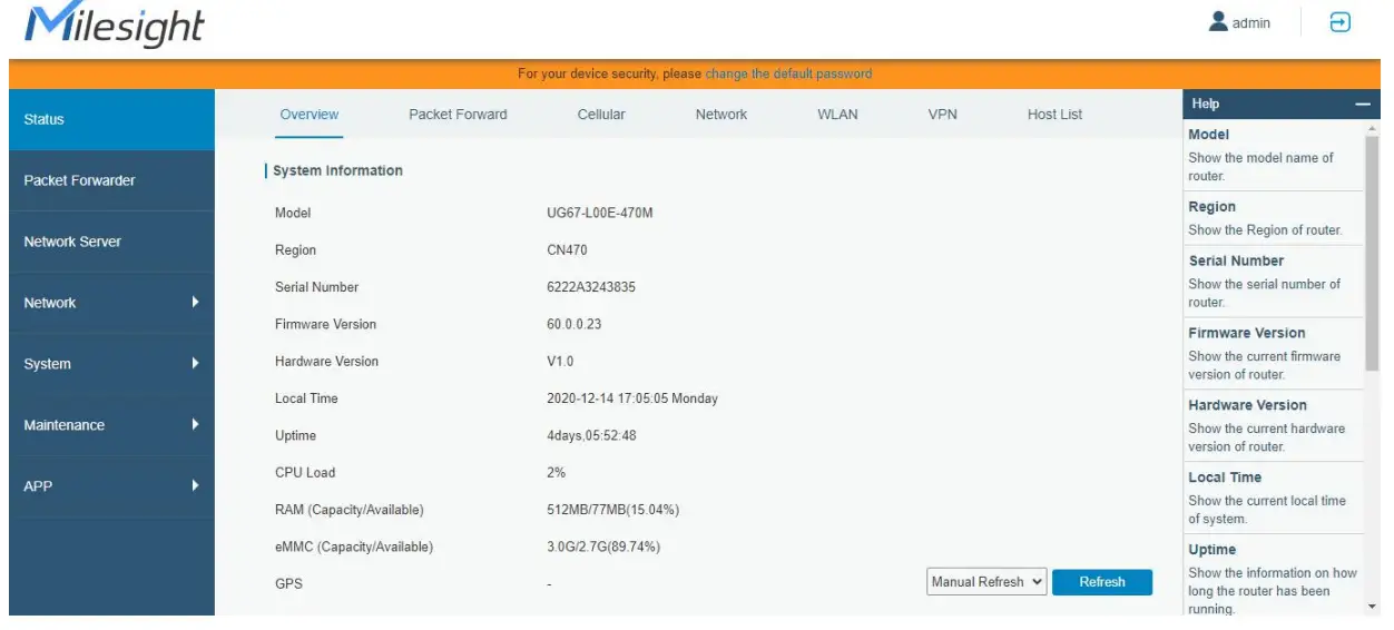RG2I UG67 Outdoor LoRaWAN Gateway - Fig 17