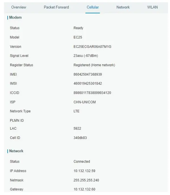 RG2I UG67 Outdoor LoRaWAN Gateway - Fig 29