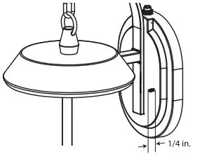 FEIT Electric LAN18COEBZ 18 Inch LED Outdoor Lantern Instruction Manual - Adjust Mounting Screw Length
