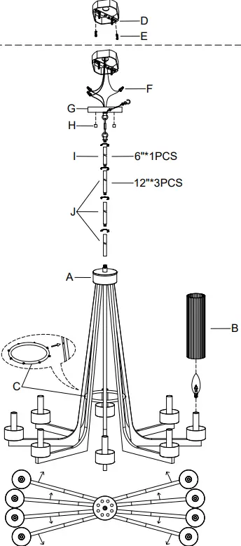 MAXIM LIGHTING 30316CRAR Eight Light-FIG3