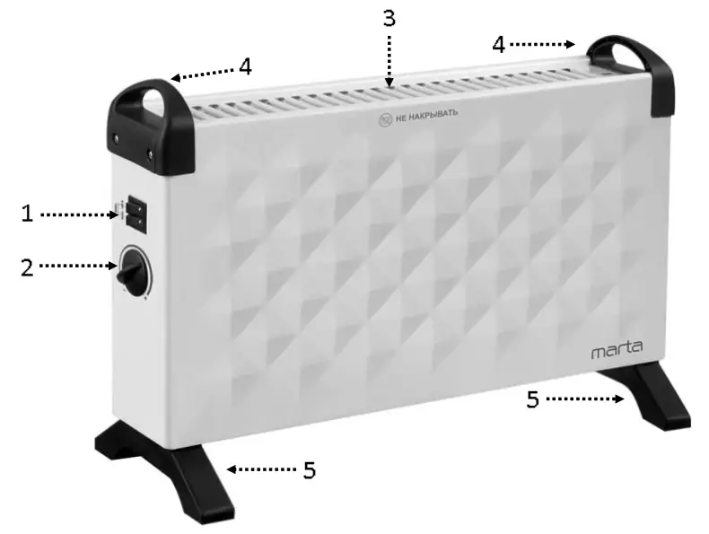 marta MT-2451 Convection Heater - 1