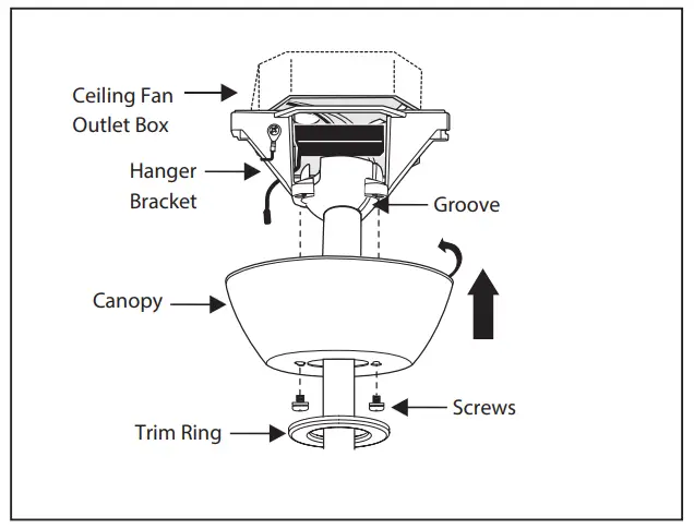 HINKLEY 903660FGT LDD Sculpt 60 Inch Indoor or Outdoor Ceiling Fan - FIg 7