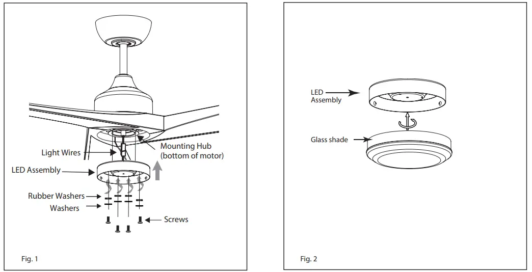 HINKLEY 903660FGT LDD Sculpt 60 Inch Indoor or Outdoor Ceiling Fan - FIg 9