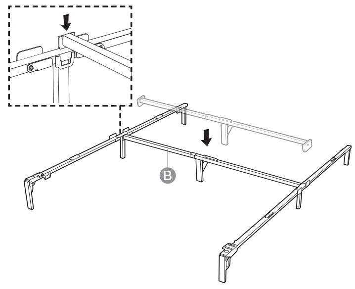 amazon basics B07D4BHP6T 9 Leg Support Bed Frame - fig 4