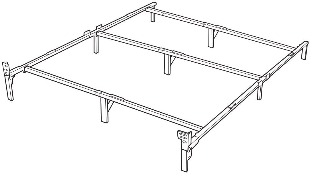 amazon basics B07D4BHP6T 9 Leg Support Bed Frame - qr code