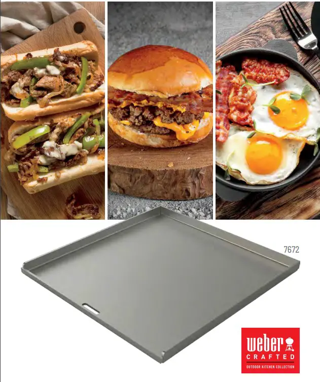 weber 7672 Crafted Flat Top Griddle
