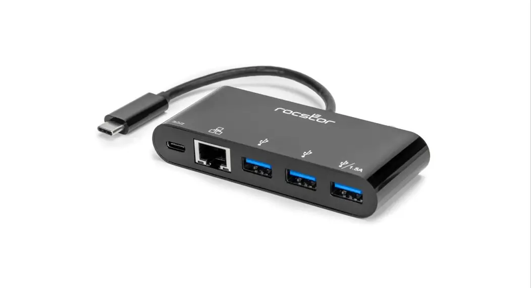 Rocstor Y10a262-b1 Usb-c To 3-port Multiport Adapter Usb 3.0 Hub User Manual