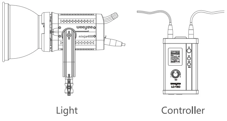 weeylite ninja 400 Intelligent 2500K-8500K Bi-Color --