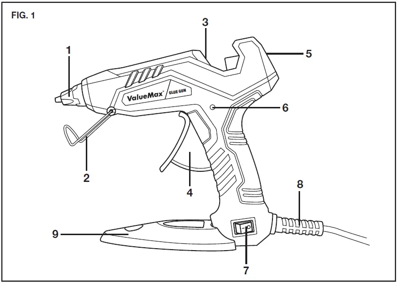 ValueMax-V099007A-30W-Hot-Melt-Glue-Gun-fig-1